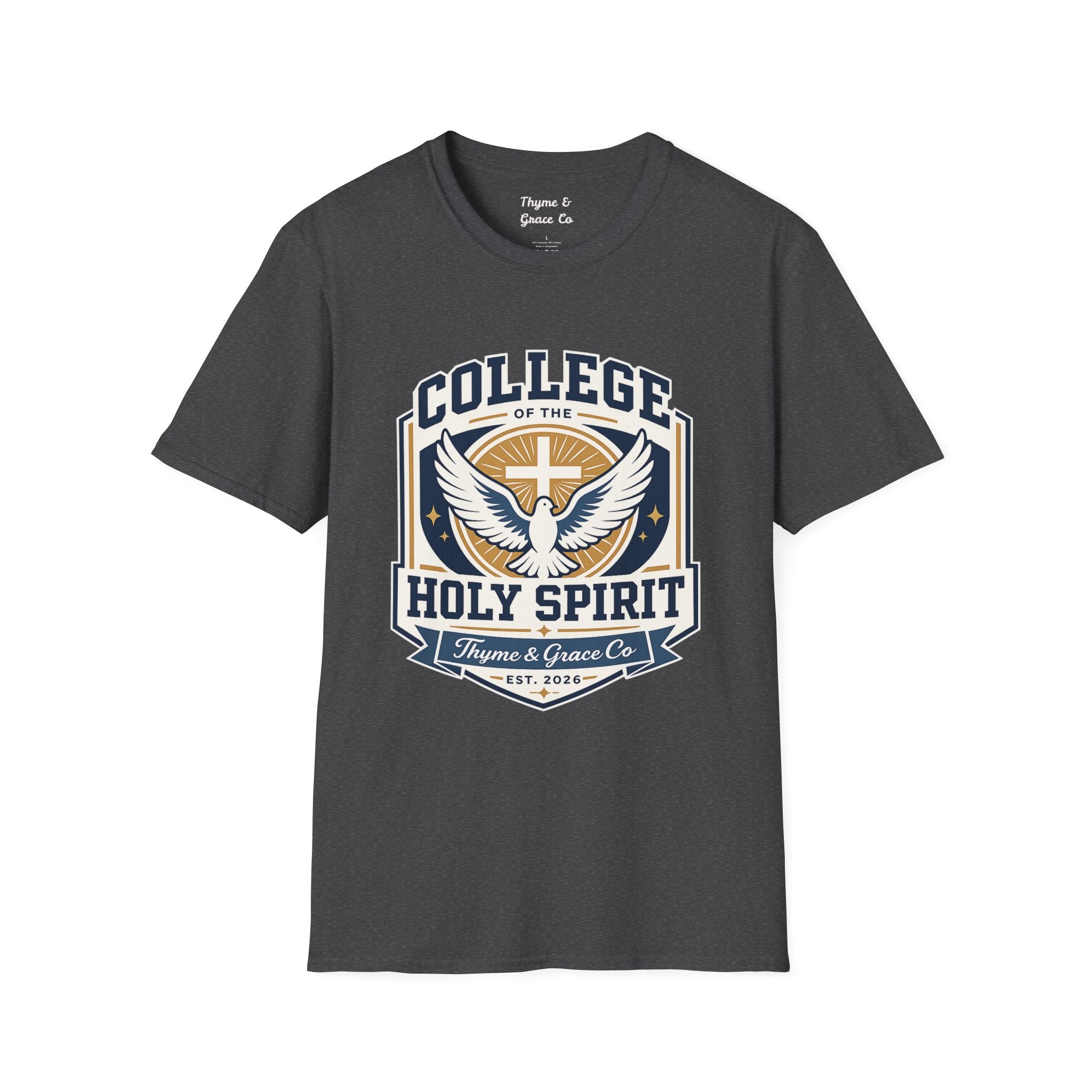College of the Holy Spirit T-Shirt — Dove & Cross Faith Tee