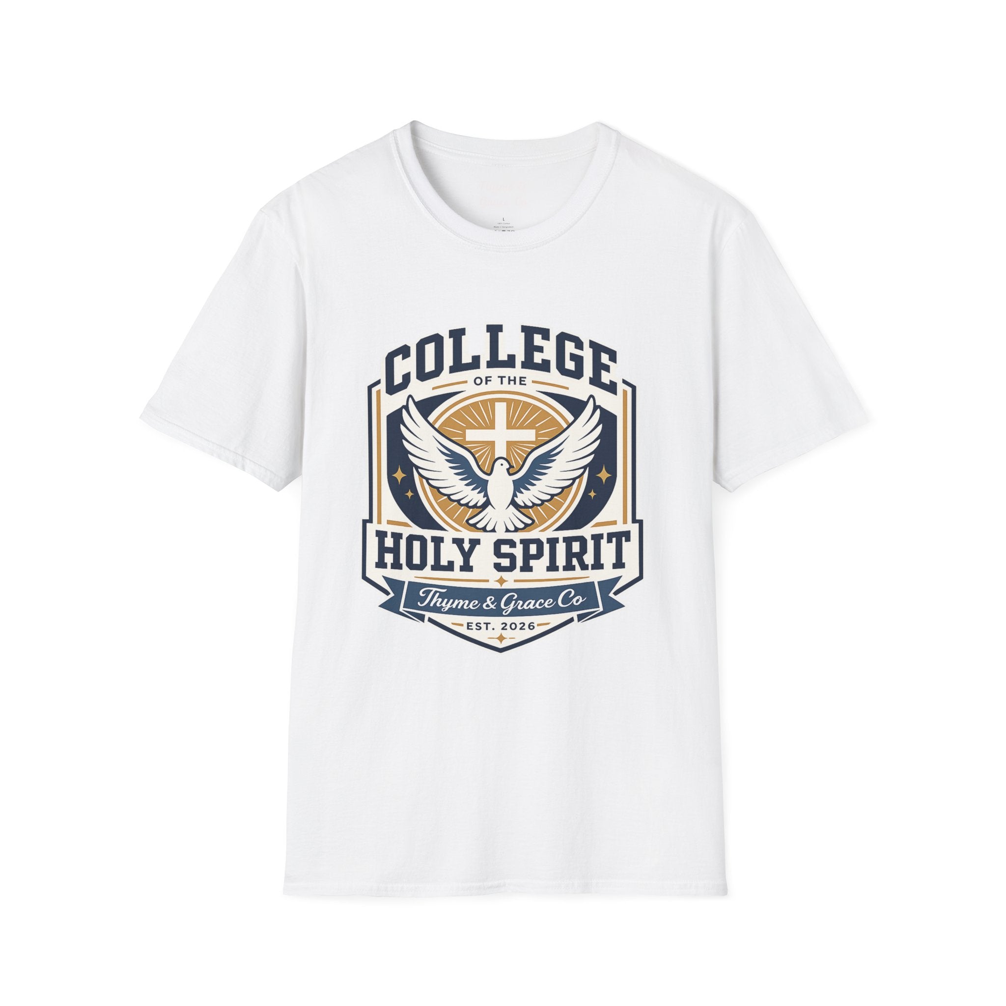 College of the Holy Spirit T-Shirt — Dove & Cross Faith Tee