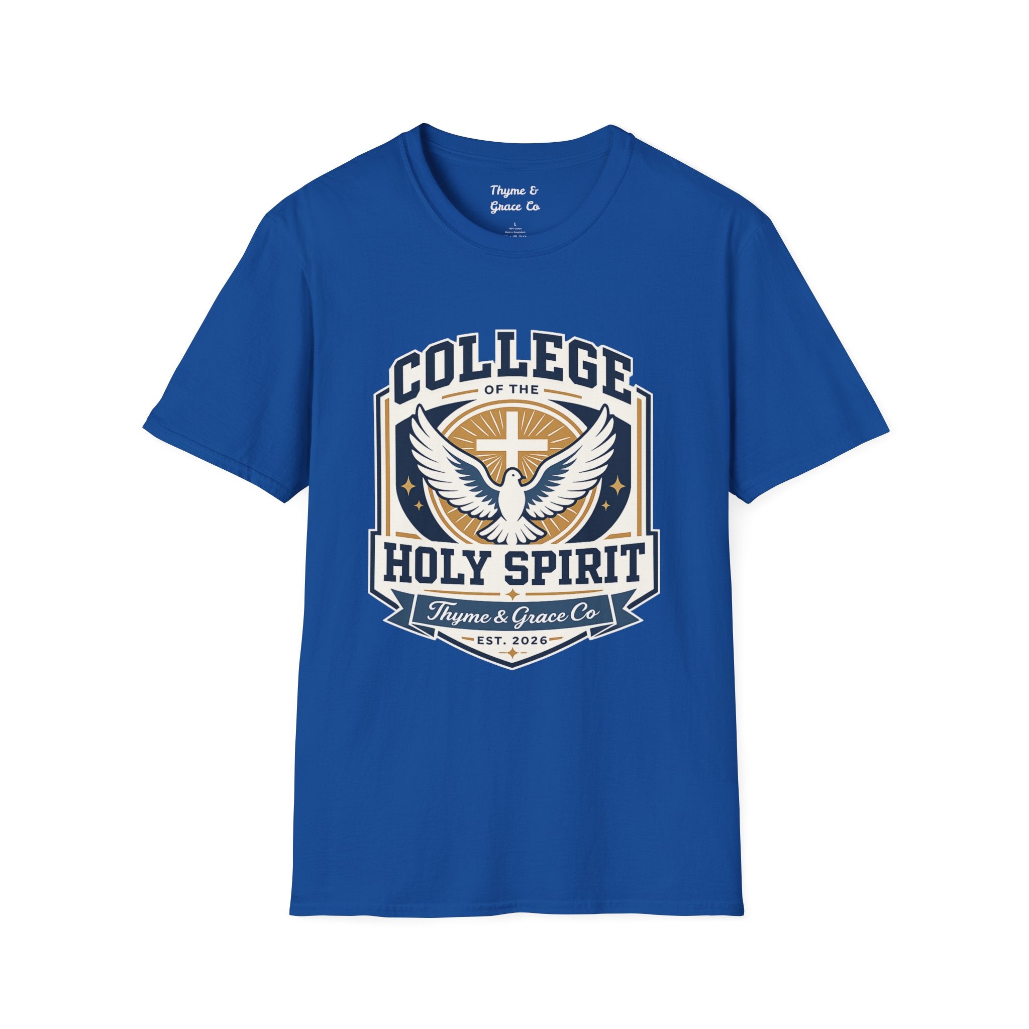 College of the Holy Spirit T-Shirt — Dove & Cross Faith Tee