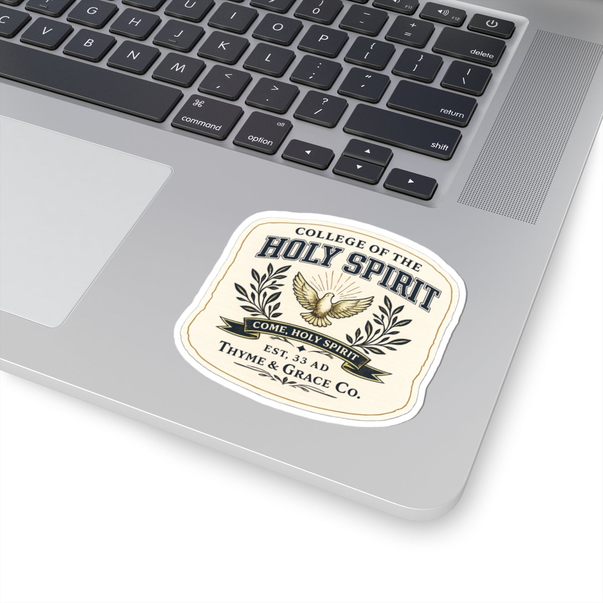 College of the Holy Spirit Dove Sticker — Religious Faith Kiss-Cut Decal