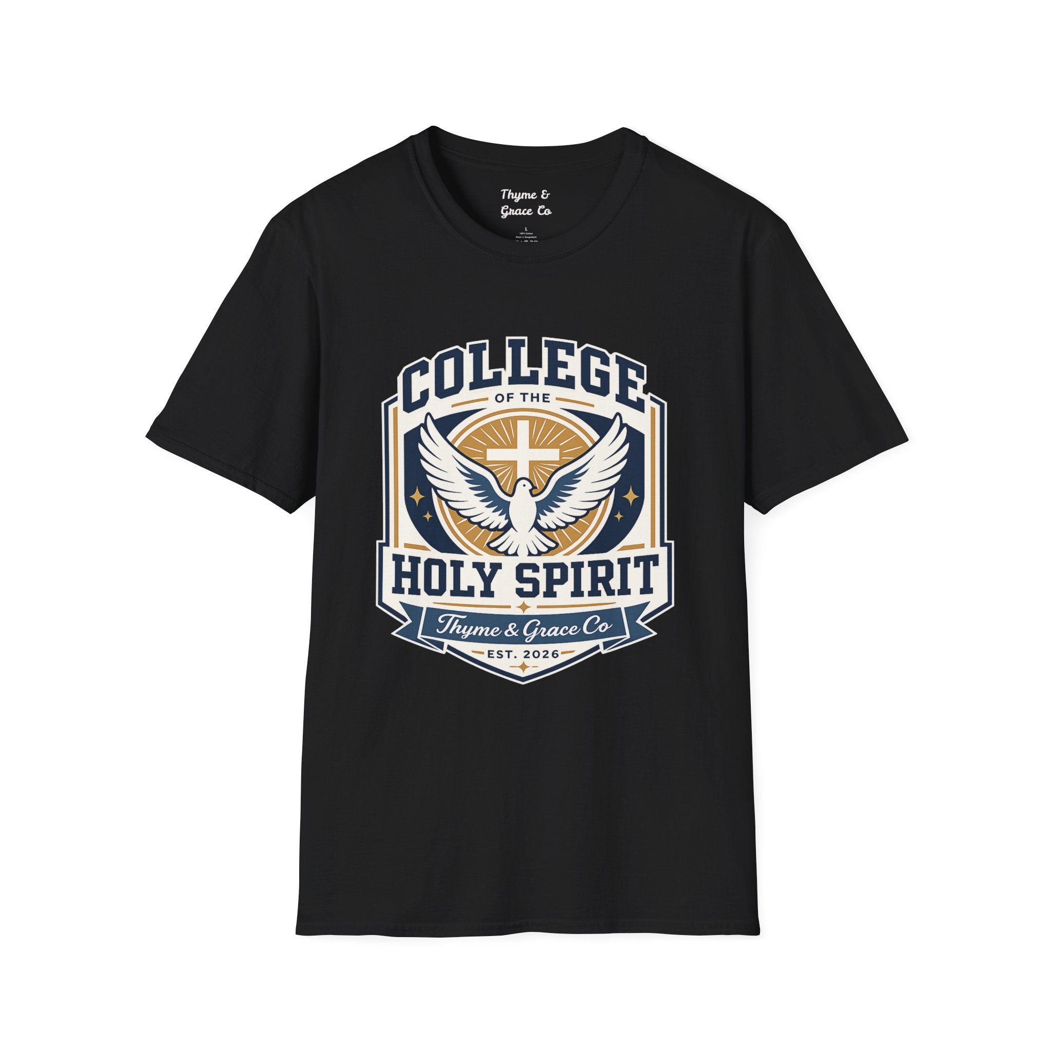 College of the Holy Spirit T-Shirt — Dove & Cross Faith Tee
