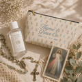 Floral Thyme & Grace Co. Accessory Pouch — T‑Bottom Cosmetic Bag