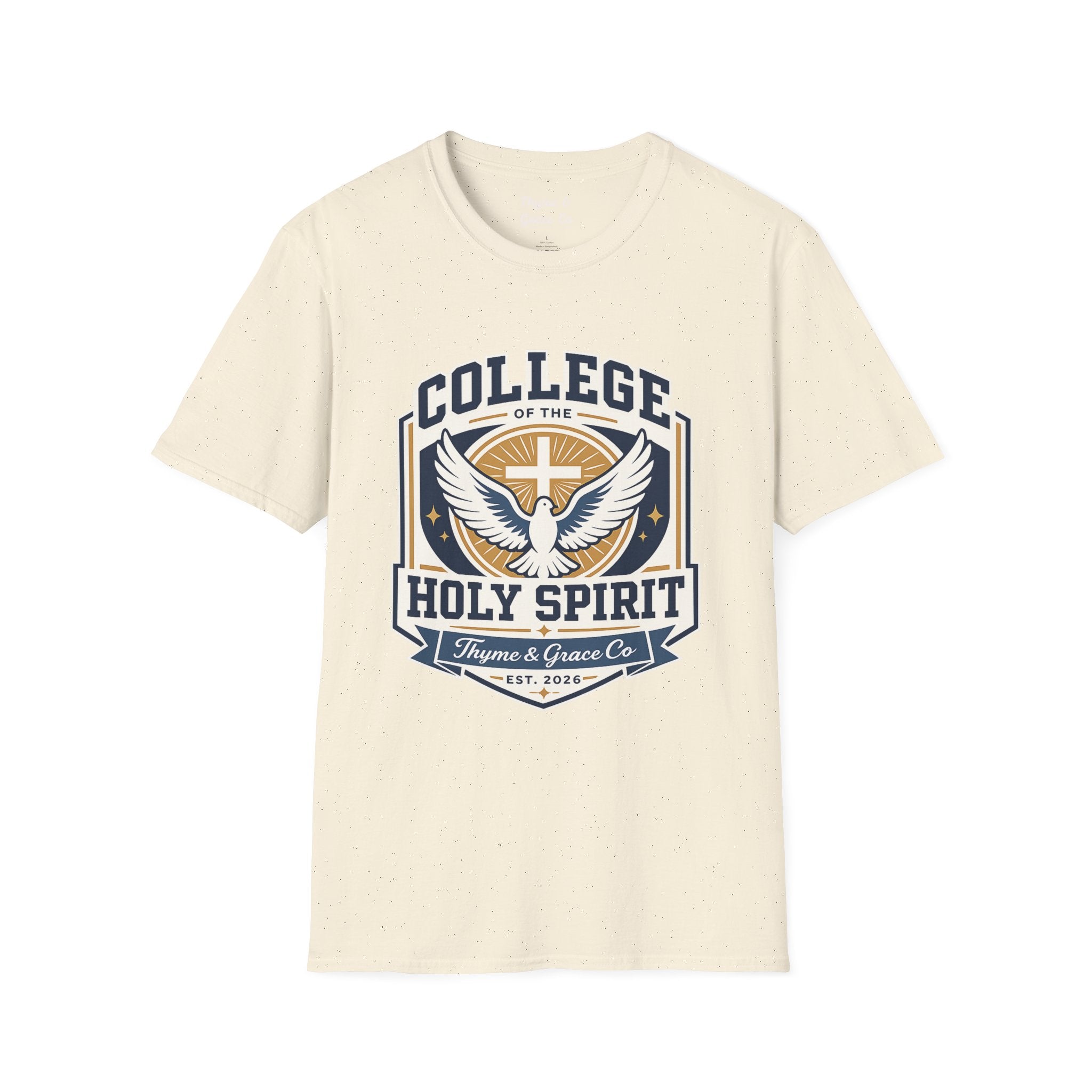 College of the Holy Spirit T-Shirt — Dove & Cross Faith Tee