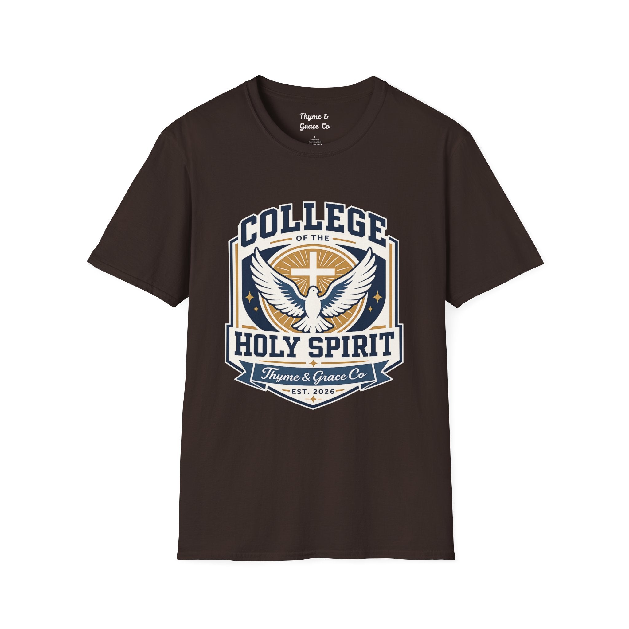 College of the Holy Spirit T-Shirt — Dove & Cross Faith Tee