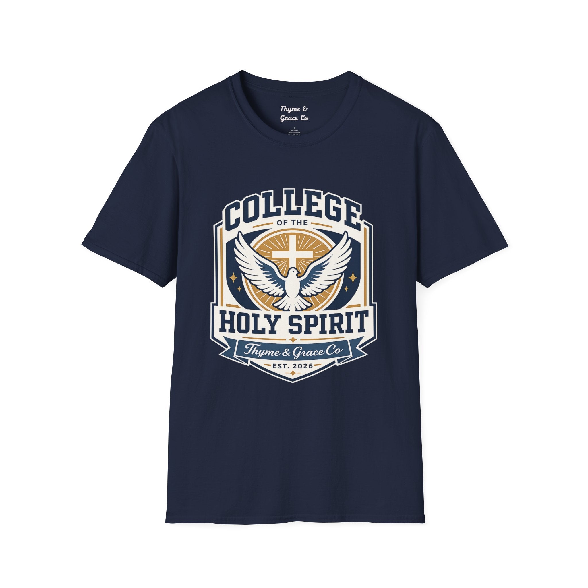 College of the Holy Spirit T-Shirt — Dove & Cross Faith Tee