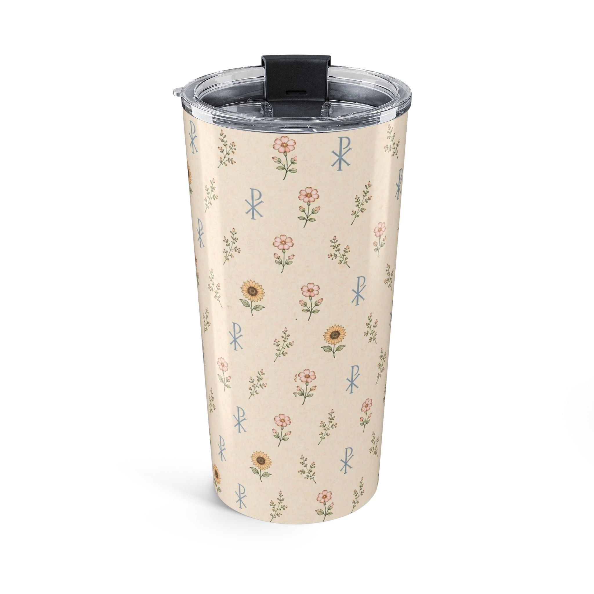 Floral Thyme & Grace Co. 20oz Insulated Tumbler — Vintage Botanical Travel Cup