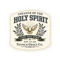 College of the Holy Spirit Dove Sticker — Religious Faith Kiss-Cut Decal